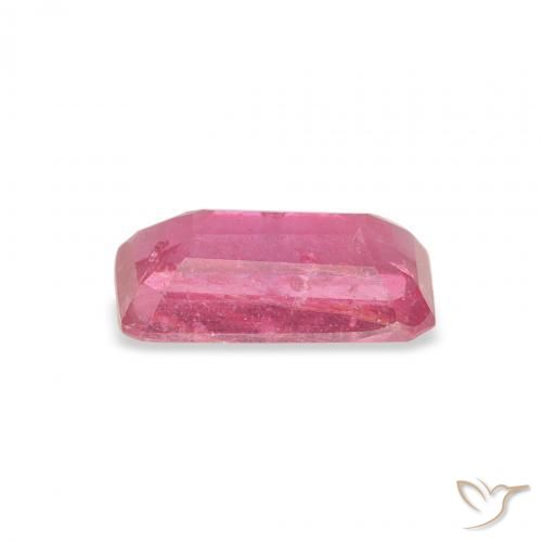 Rubi ponche de frutas vermelhas Natural 1.64ct, Corte Octógono / Esmeralda, VS-SI