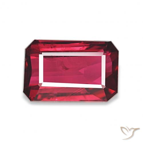 1.97ct vermelho médio Rubi, Corte Esmeralda, VS