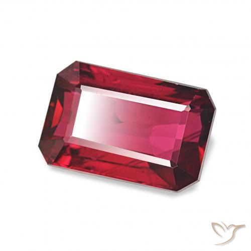 Rubi vermelho médio Natural 1.97ct, Corte Octógono / Esmeralda, VS