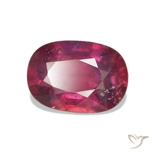 Rubi Medium Dark-Red Natural 1.37ct, Almofada, VS-SI