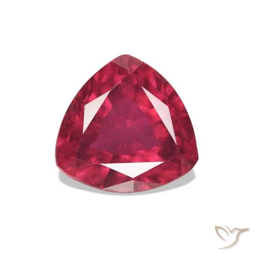 Rubi Vermelho escuro Natural 2.11ct, Trilhão, VVS-VS