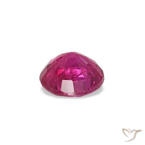 Rubi vermelho natural 0,21ct, corte redondo, VS