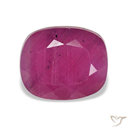 2.65ct vermelho rubi, almofada, VS