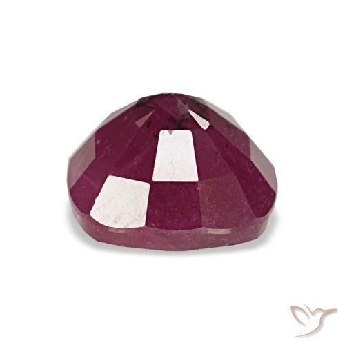 Rubi vermelho natural 1,70ct, almofada cortada, VS