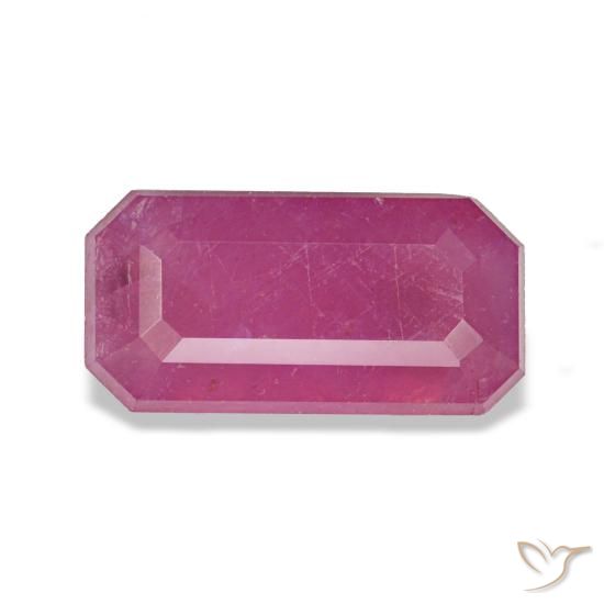1.71ct roxo rubi, corte esmeralda, VS