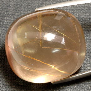 Quartzo rutilado amarelo natural 78,65ct, transparente, transparente/translúcido