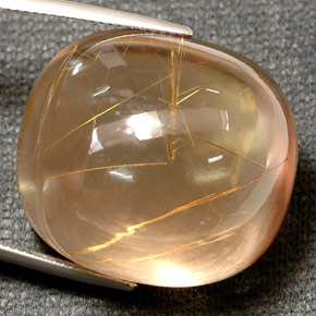 Quartzo rutilado amarelo natural 78,65ct, transparente, transparente/translúcido