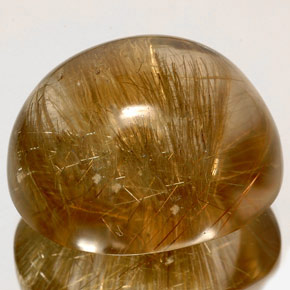 Quartzo rutilado amarelo natural 128,20ct, transparente, transparente/translúcido
