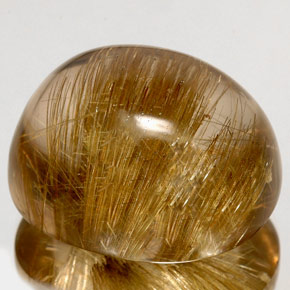 Quartzo rutilado amarelo natural 128,20ct, transparente, transparente/translúcido
