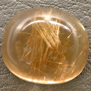 Quartzo rutilado amarelo natural 48,93ct, transparente, transparente/translúcido