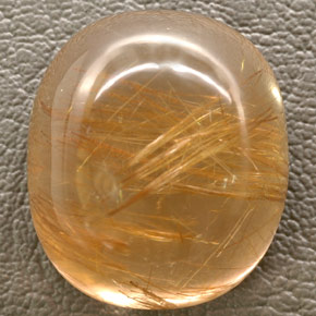 Quartzo rutilado amarelo natural 48,93ct, transparente, transparente/translúcido