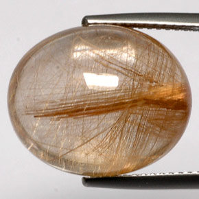 Quartzo rutilado amarelo natural 18,48ct, transparente, transparente/translúcido