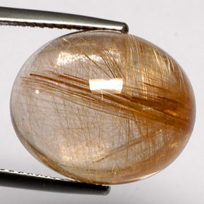 Quartzo rutilado amarelo natural 18,48ct, transparente, transparente/translúcido