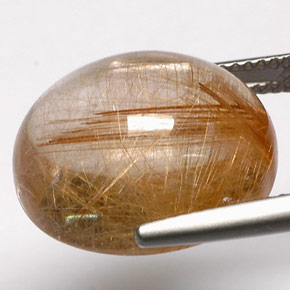 Quartzo rutilado amarelo natural 18,48ct, transparente, transparente/translúcido