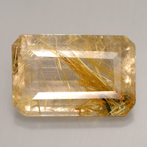 Quartzo rutilado amarelo natural 12,60ct, transparente, transparente/translúcido