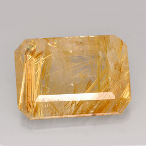 Quartzo rutilado amarelo natural 16,29ct, transparente, transparente/translúcido