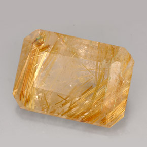 Quartzo rutilado amarelo natural 16,29ct, transparente, transparente/translúcido