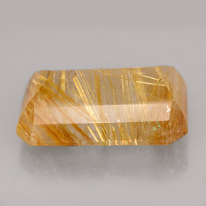 Quartzo rutilado amarelo natural 16,29ct, transparente, transparente/translúcido
