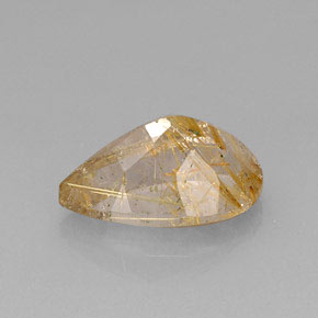 Quartzo rutilado amarelo natural 8,96ct, transparente, transparente/translúcido