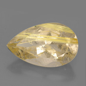 Quartzo rutilado amarelo natural 8,60ct, transparente, transparente/translúcido
