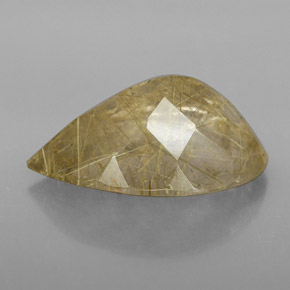 Quartzo rutilado amarelo natural 7,08ct, transparente, transparente/translúcido