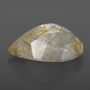 Quartzo rutilado amarelo natural 8,34ct, transparente, transparente/translúcido