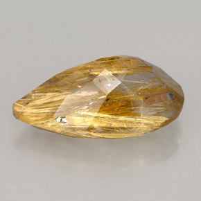 Quartzo rutilado amarelo natural 8,64ct, transparente, transparente/translúcido