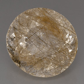 Quartzo rutilado amarelo natural 17,81ct, transparente, transparente/translúcido