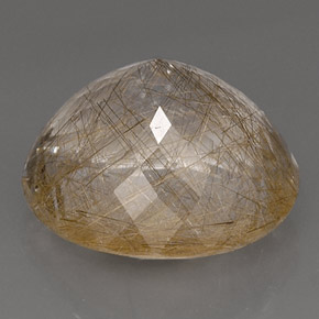Quartzo rutilado amarelo natural 17,81ct, transparente, transparente/translúcido