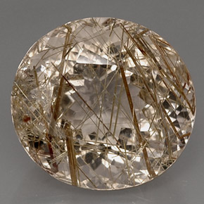 Quartzo rutilado amarelo natural 16,59ct, transparente, transparente/translúcido