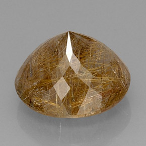 Quartzo rutilado amarelo natural 16,80ct, transparente, transparente/translúcido
