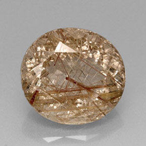 Quartzo rutilado amarelo natural 18,09ct, transparente, transparente/translúcido