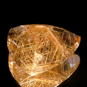 Quartzo rutilado amarelo natural 41,54ct, transparente, transparente/translúcido