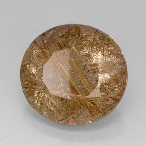 Quartzo rutilado amarelo natural 28,74ct, transparente, transparente/translúcido