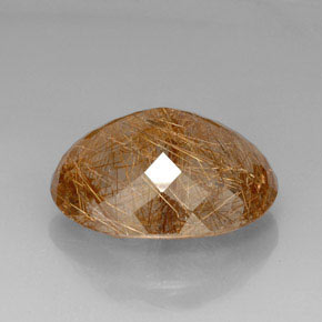 Quartzo rutilado amarelo natural 44,51ct, transparente, transparente/translúcido