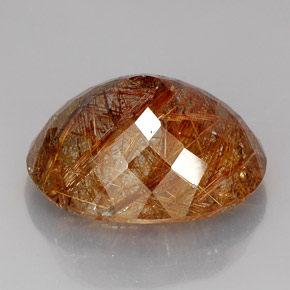 Quartzo rutilado amarelo natural 38,00ct, transparente, transparente/translúcido