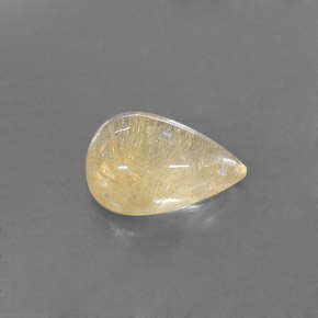 Quartzo rutilado amarelo natural 6,78ct, transparente, transparente/translúcido