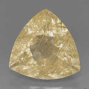 Quartzo rutilado amarelo natural 18,96ct, transparente, transparente/translúcido