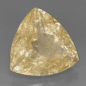 Quartzo rutilado amarelo natural 18,96ct, transparente, transparente/translúcido