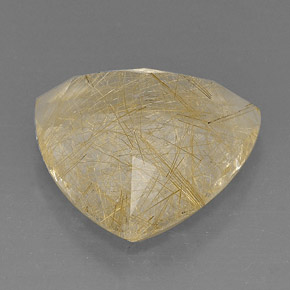 Quartzo rutilado amarelo natural 18,96ct, transparente, transparente/translúcido