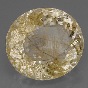 Quartzo rutilado amarelo natural 30,51ct, transparente, transparente/translúcido