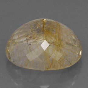 Quartzo rutilado amarelo natural 30,51ct, transparente, transparente/translúcido