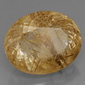Quartzo rutilado amarelo natural 18,07ct, transparente, transparente/translúcido