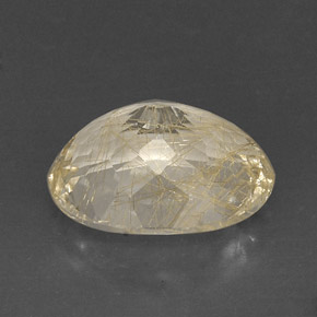Quartzo rutilado amarelo natural 12,32ct, transparente, transparente/translúcido