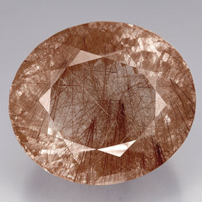 Quartzo rutilado marrom natural 550,71ct, transparente, transparente/translúcido