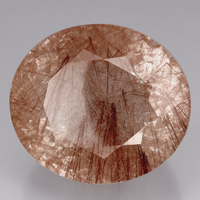 Quartzo rutilado marrom natural 550,71ct, transparente, transparente/translúcido