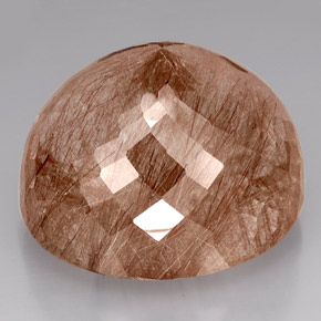 Quartzo rutilado marrom natural 550,71ct, transparente, transparente/translúcido