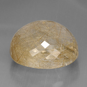 Quartzo rutilado amarelo natural 95,96ct, transparente, transparente/translúcido