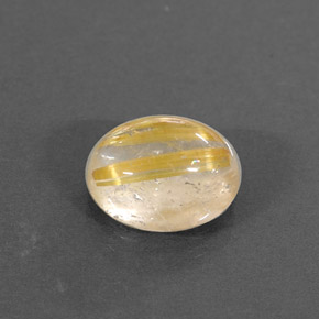 Quartzo rutilado amarelo natural 1,66ct, transparente, transparente/translúcido