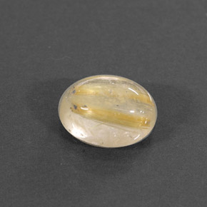 Quartzo rutilado amarelo natural 1,50ct, transparente, transparente/translúcido